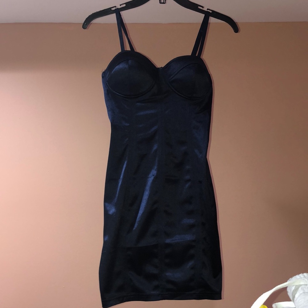 Navy blue cocktail dress